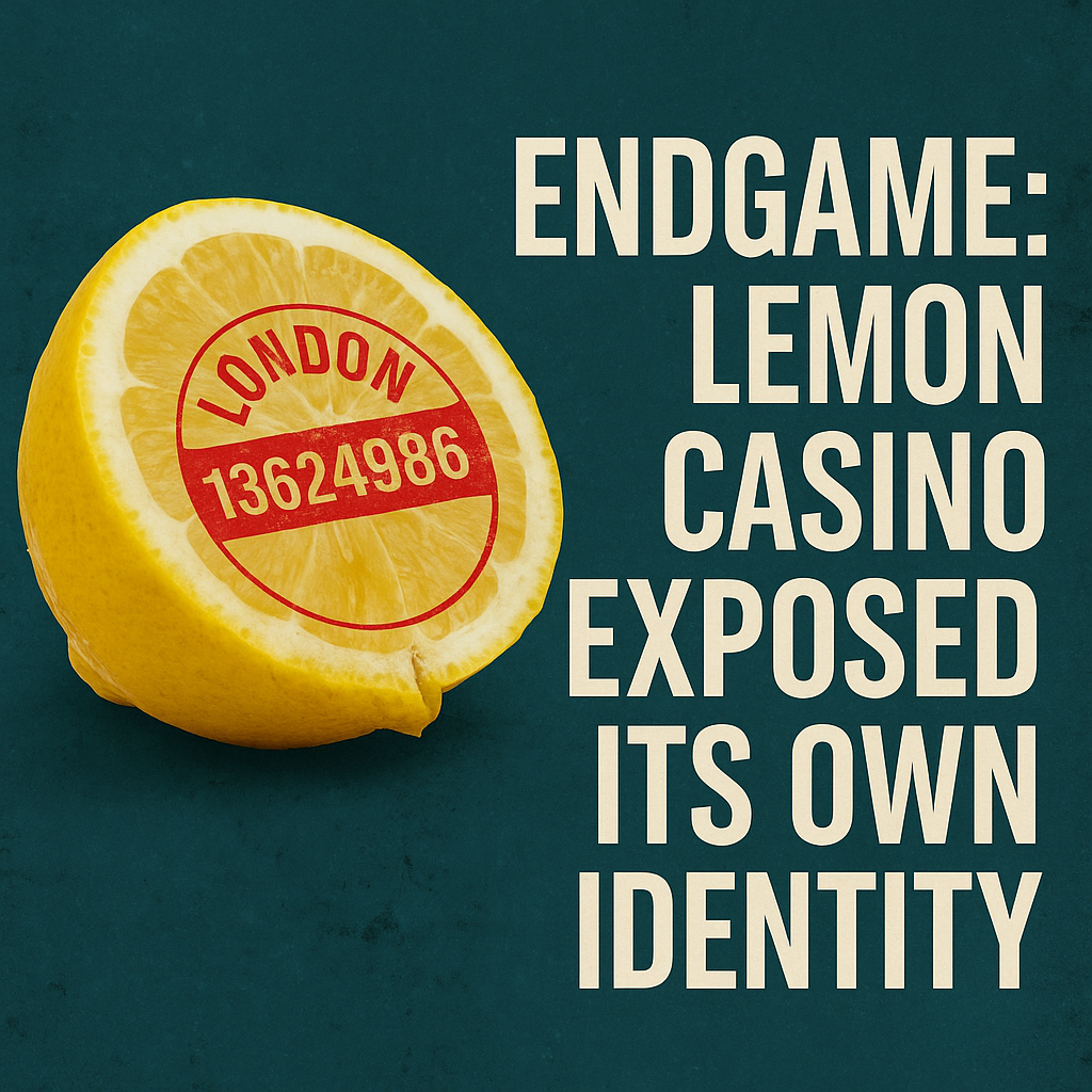 🍋 End of secrets: Lemon Casino is none other than Proton Bulls Ltd from London